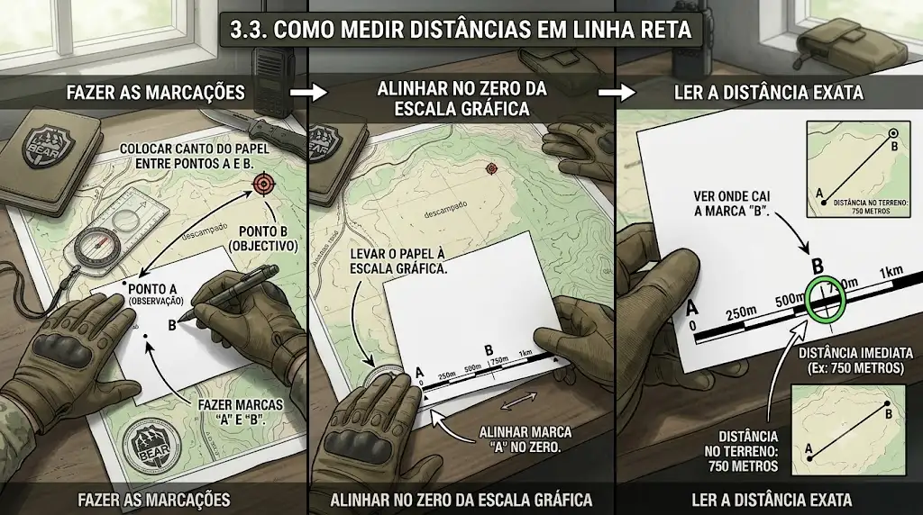 Como Medir Distâncias em Linha Reta