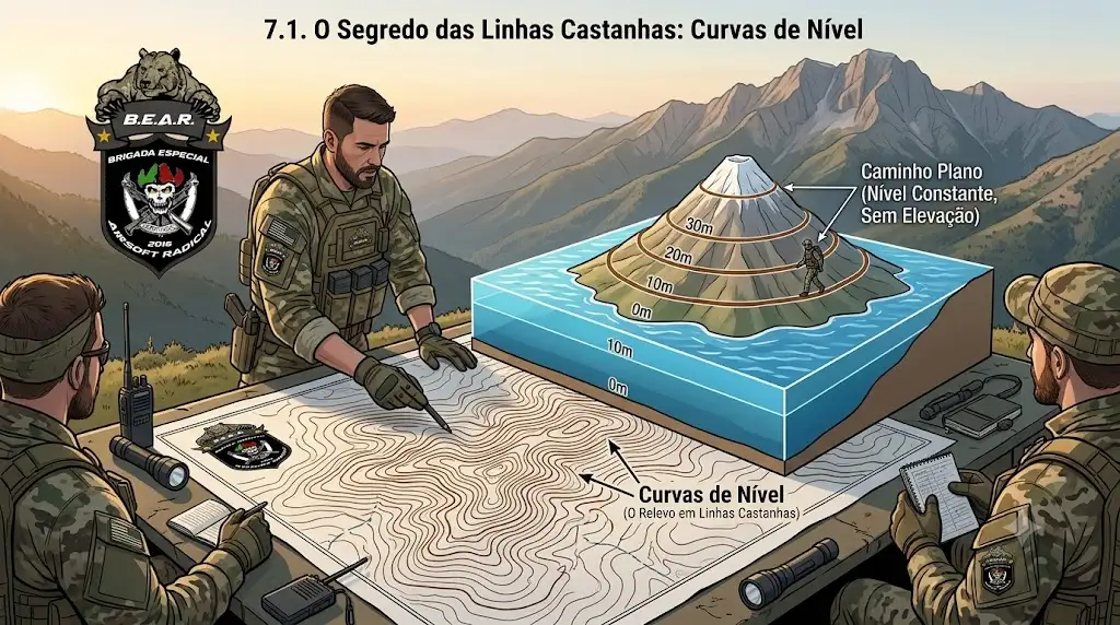 As Curvas de Nível (O Segredo das Linhas Castanhas) As Curvas de Nível (O Segredo das Linhas Castanhas)