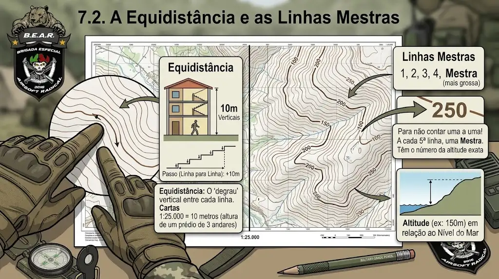 A Equidistância e as Linhas Mestras A Equidistância e as Linhas Mestras