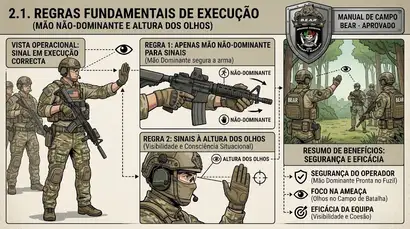 Regras Fundamentais de Execução (Mão Não-Dominante e Altura dos Olhos)
