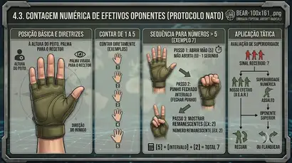 Contagem Numérica de Efetivos Oponentes (Protocolo NATO) Contagem Numérica de Efetivos Oponentes (Protocolo NATO)
