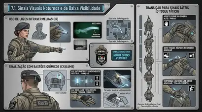 7.1. Sinais Visuais Noturnos e de Baixa Visibilidade 7.1. Sinais Visuais Noturnos e de Baixa Visibilidade