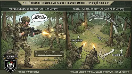 Técnicas de Contra-Emboscada e Flanqueamento