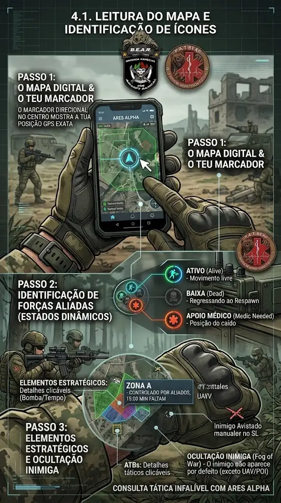 Leitura do Mapa e Identificação de Ícones